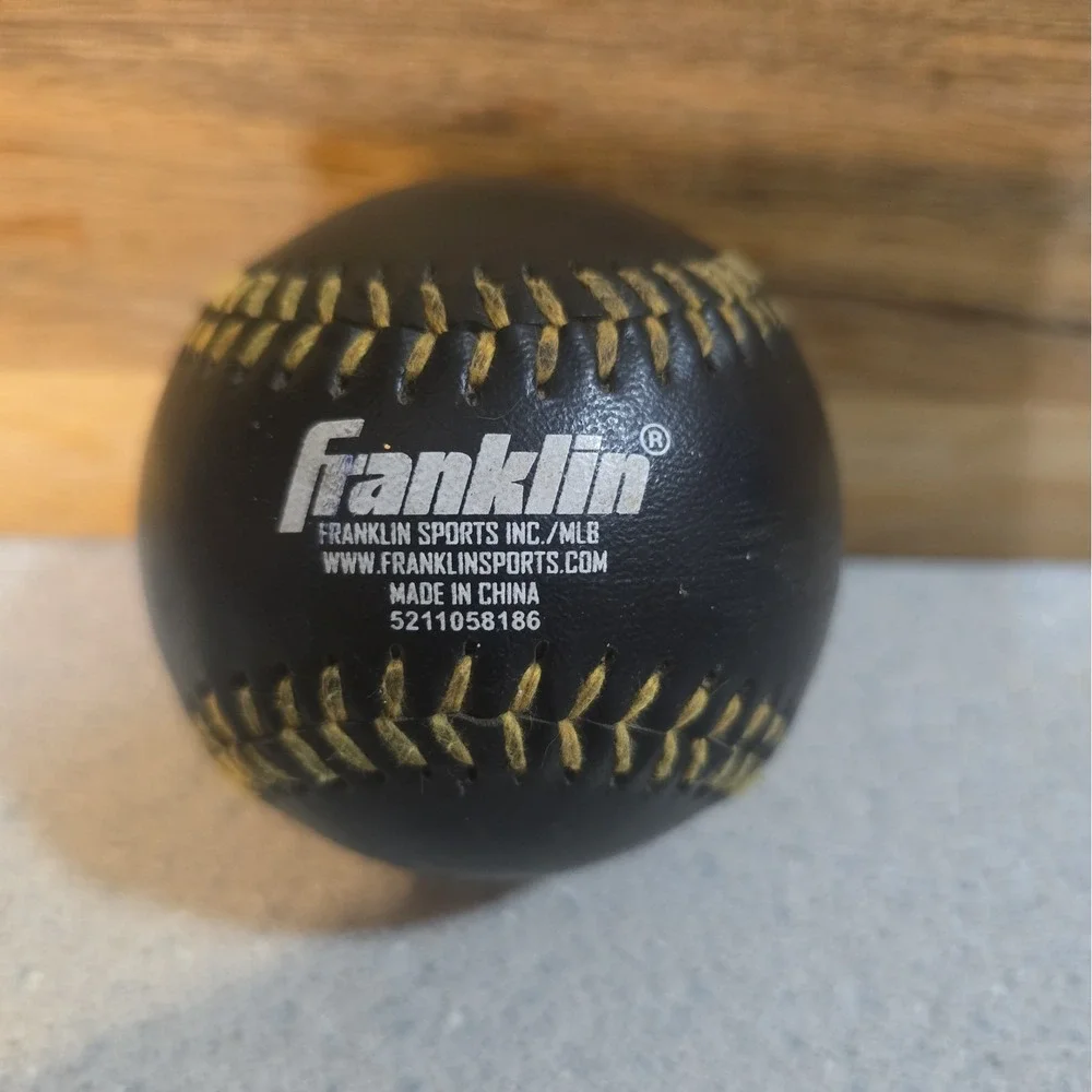 Franklin Heavy Ball Trainer 10oz Weighted Baseball 1052 Black MLB